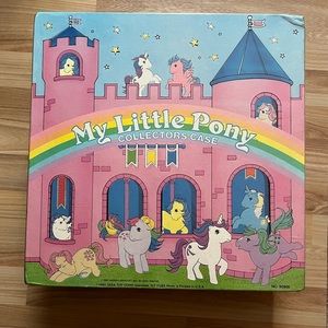Vintage 1985 My Little Pony Pink Castle Collector Case